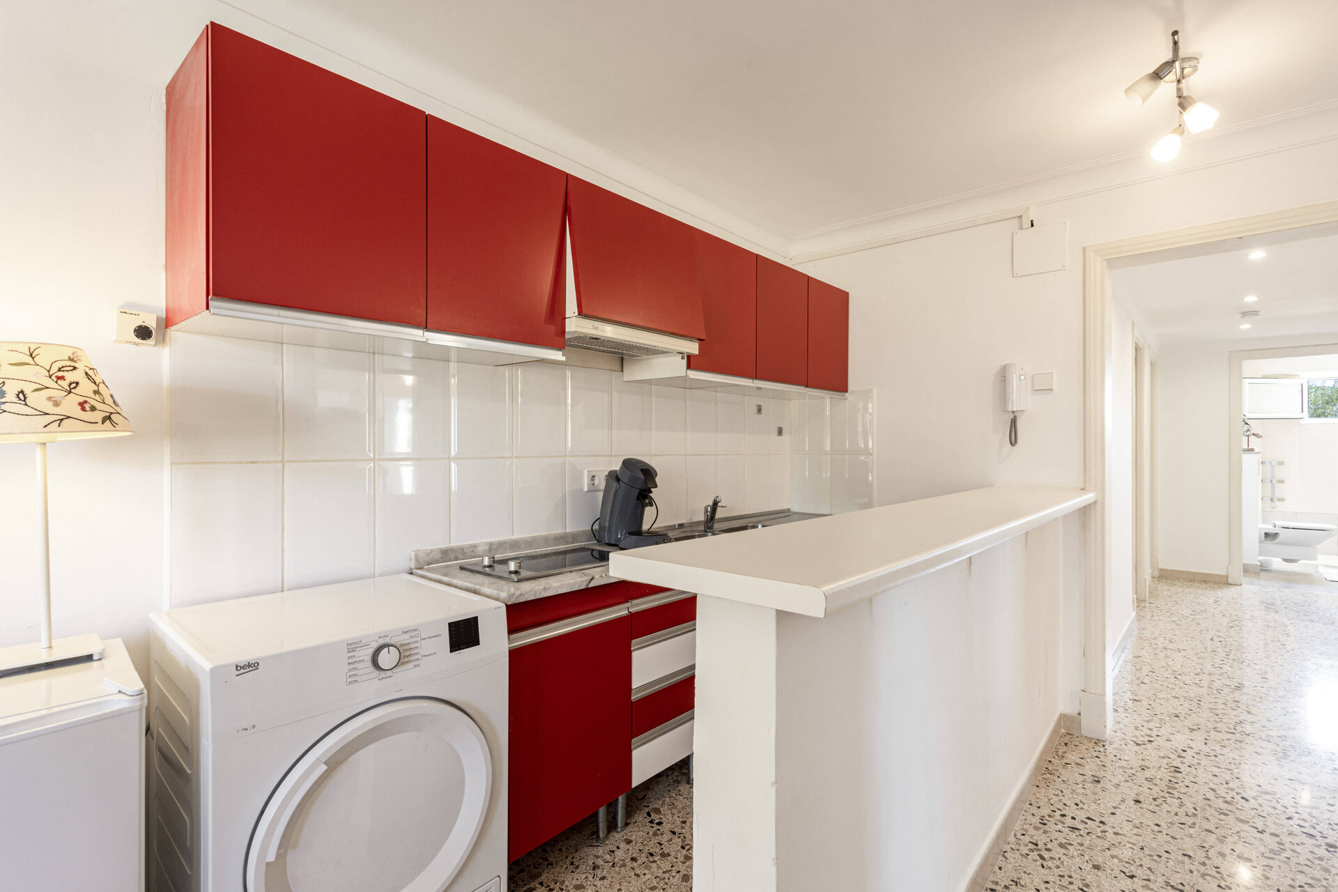 Küche des Apartments